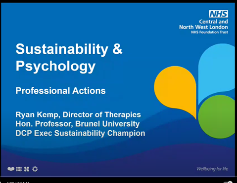 The response of the psychological professions to the climate emergency.